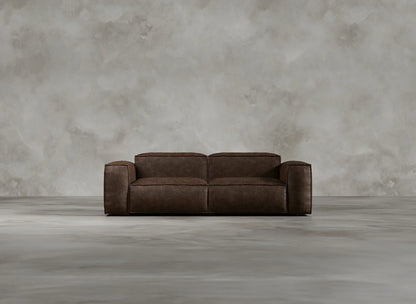 Modular Sofa I Genuine Italian Leather I Auburn I Tobacco
