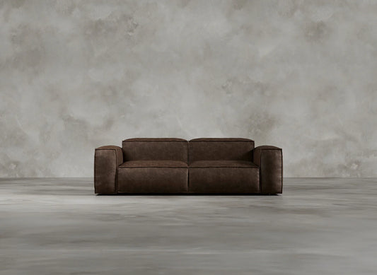 Modular Sofa I Genuine Italian Leather I Auburn I Tobacco