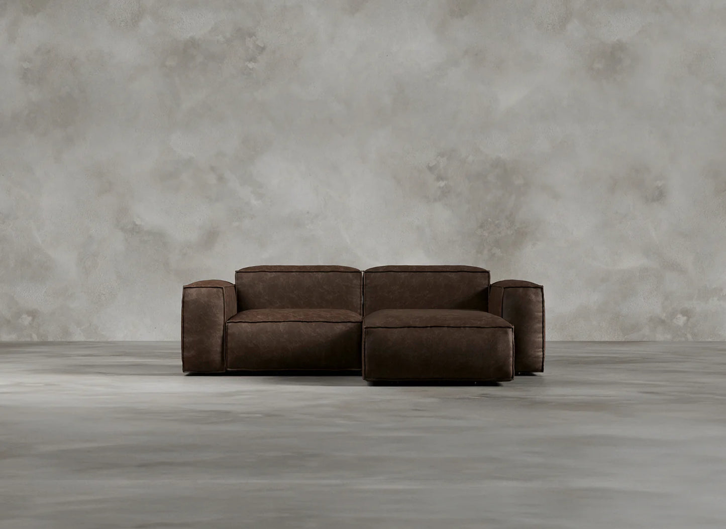 Modular Sofa I Genuine Italian Leather I Auburn I Tobacco