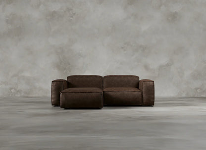 Modular Sofa I Genuine Italian Leather I Auburn I Tobacco