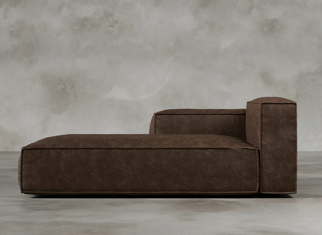 Modular Sofa I Genuine Italian Leather I Auburn I Tobacco