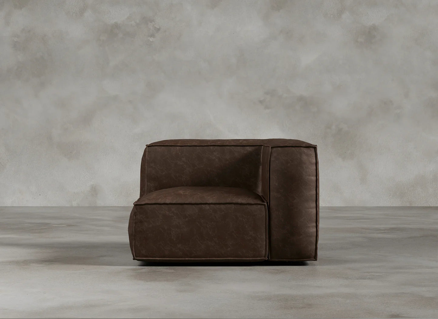 Modular Sofa I Genuine Italian Leather I Auburn I Tobacco
