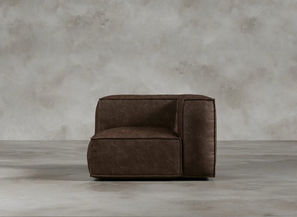 Modular Sofa I Genuine Italian Leather I Auburn I Tobacco