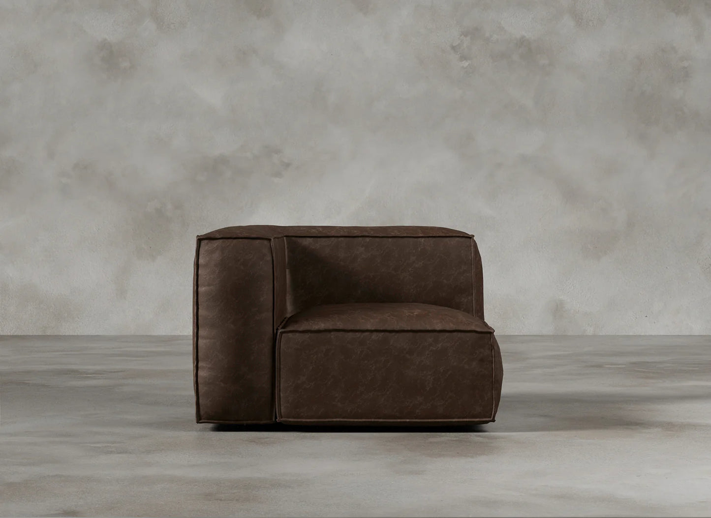 Modular Sofa I Genuine Italian Leather I Auburn I Tobacco
