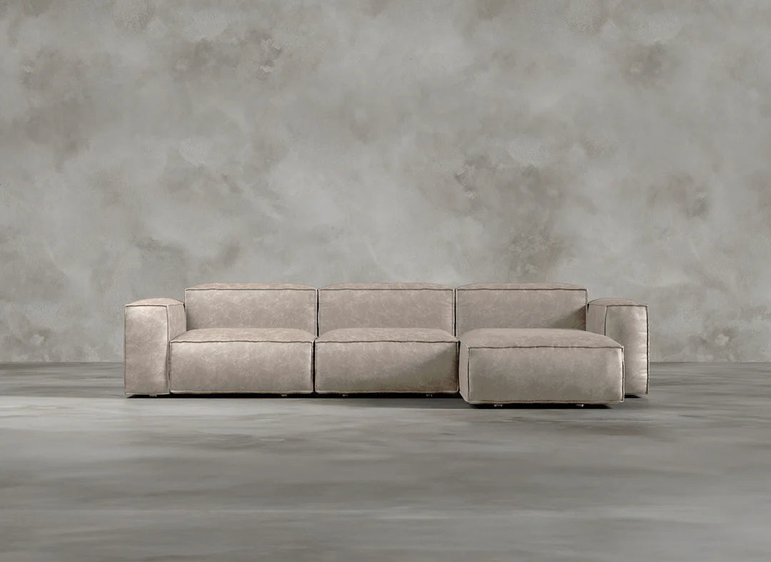 Modular Sofa I Genuine Italian Leather I Essence I Cream