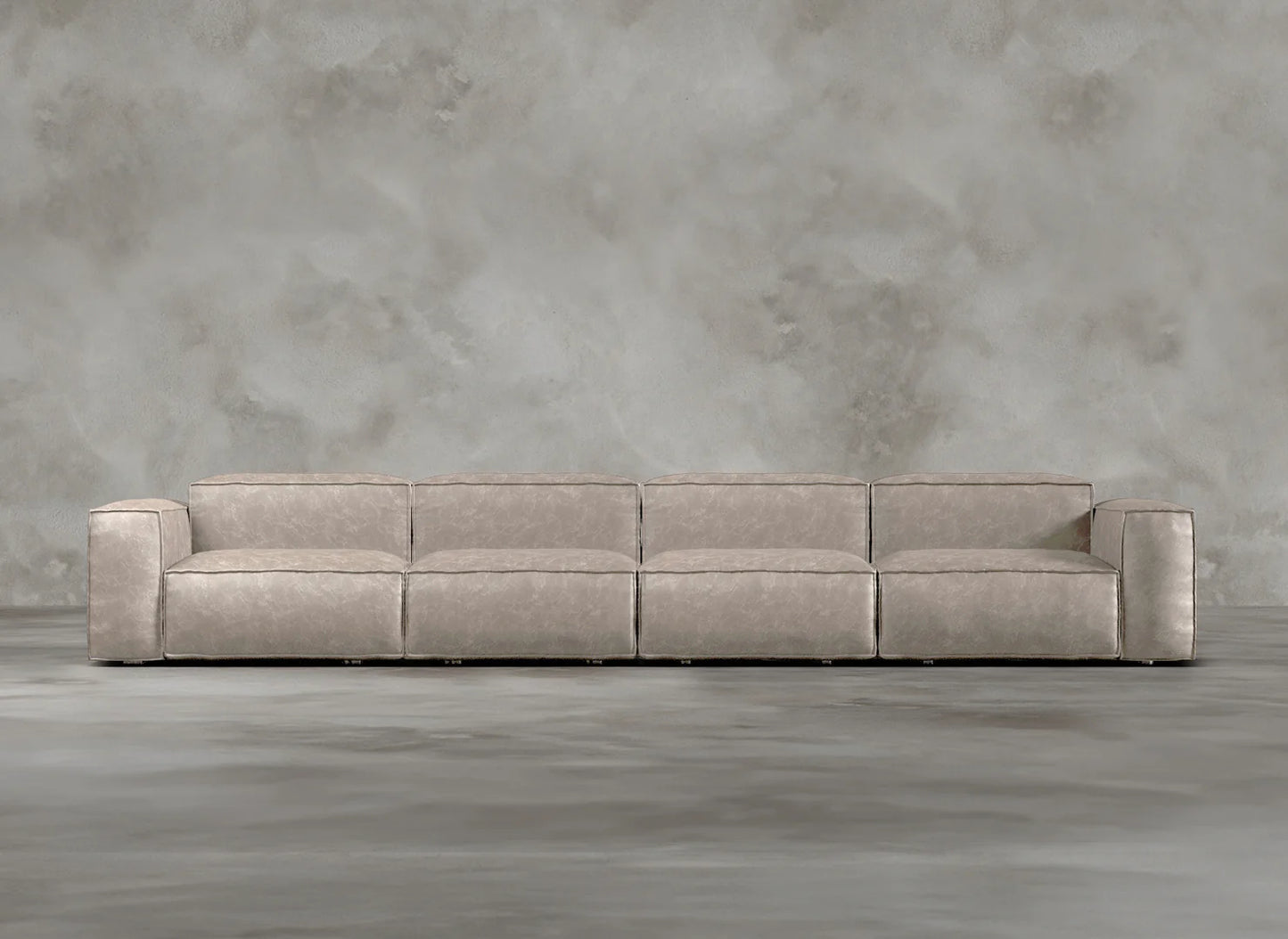 Modular Sofa I Genuine Italian Leather I Essence I Cream
