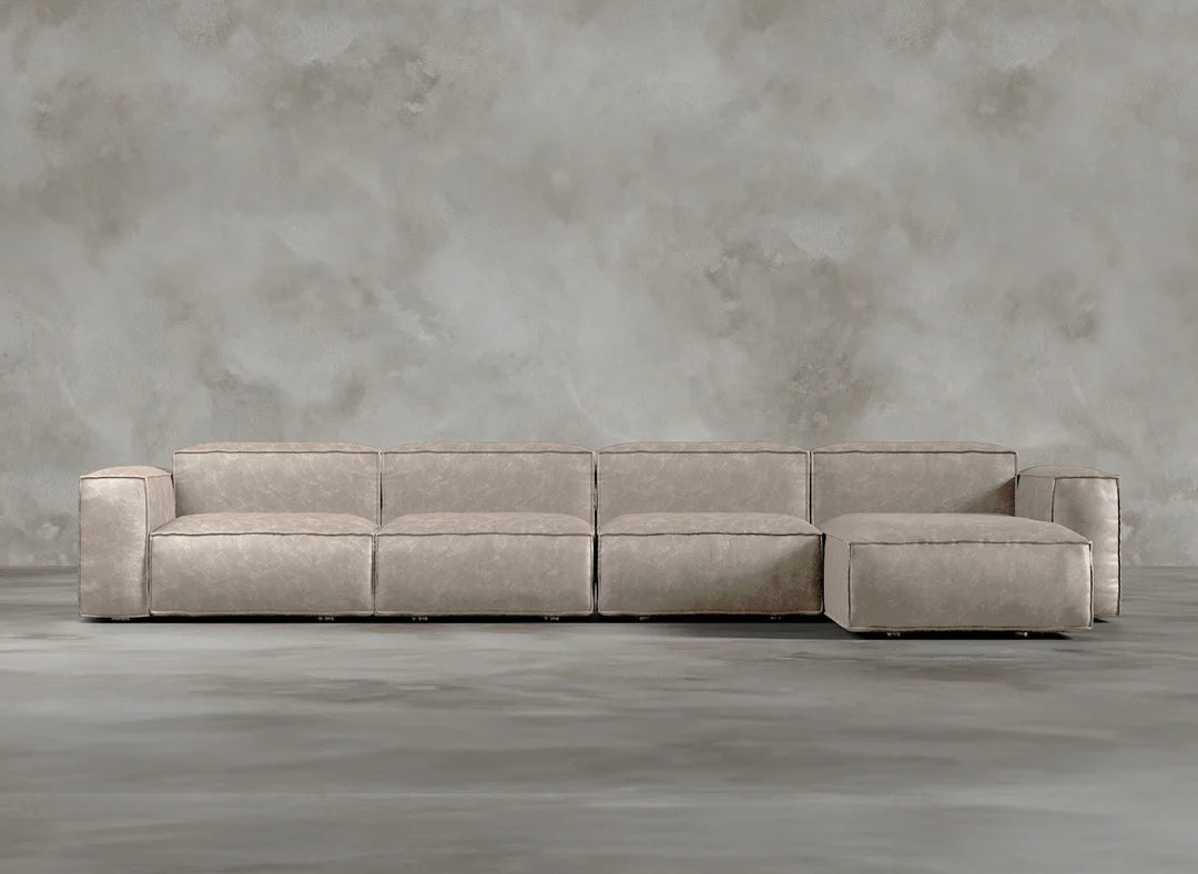 Modular Sofa I Genuine Italian Leather I Essence I Cream