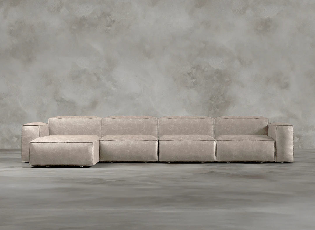 Modular Sofa I Genuine Italian Leather I Essence I Cream