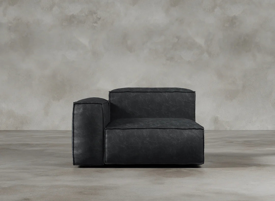 Modular Sofa I Genuine Italian Leather I Leaden I Slate