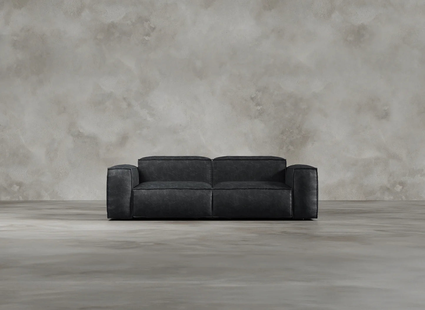 Modular Sofa I Genuine Italian Leather I Leaden I Slate