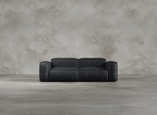 Modular Sofa I Genuine Italian Leather I Leaden I Slate