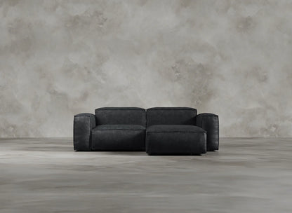 Modular Sofa I Genuine Italian Leather I Leaden I Slate