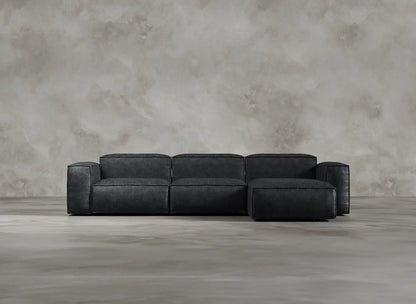 Modular Sofa I Genuine Italian Leather I Leaden I Slate