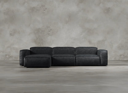 Modular Sofa I Genuine Italian Leather I Leaden I Slate