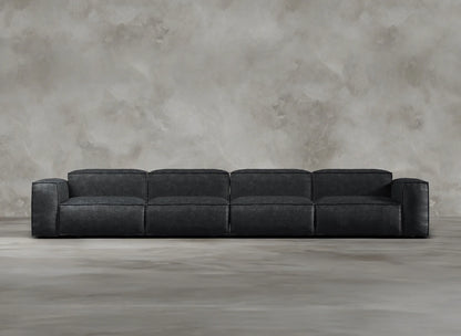 Modular Sofa I Genuine Italian Leather I Leaden I Slate