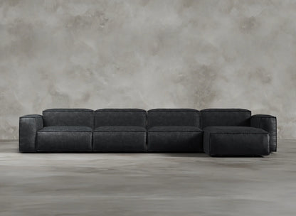 Modular Sofa I Genuine Italian Leather I Leaden I Slate