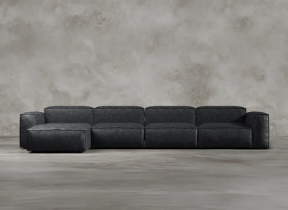 Modular Sofa I Genuine Italian Leather I Leaden I Slate