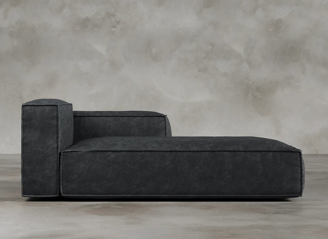 Modular Sofa I Genuine Italian Leather I Leaden I Slate