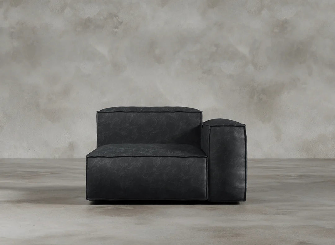Modular Sofa I Genuine Italian Leather I Leaden I Slate