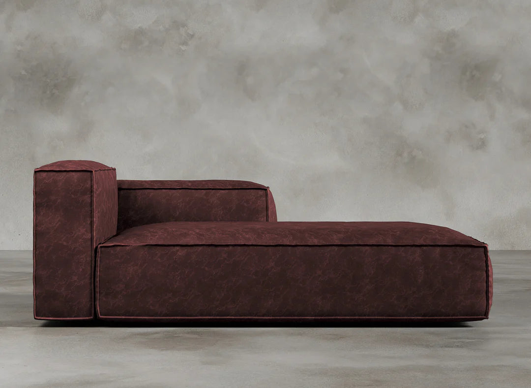 Modular Sofa I Genuine Italian Leather I Roseate I Red