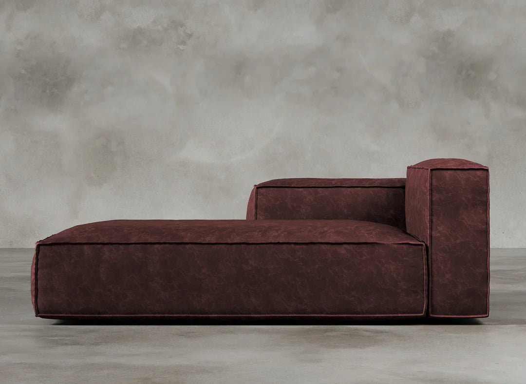 Modular Sofa I Genuine Italian Leather I Roseate I Red