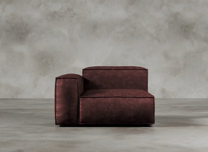 Modular Sofa I Genuine Italian Leather I Roseate I Red