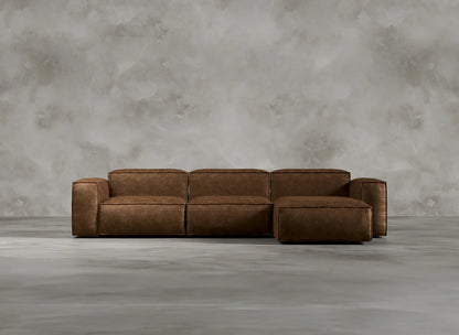 Modular Sofa I Genuine Italian Leather  I Sorrel I Brown
