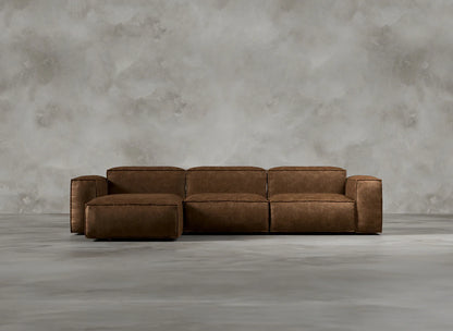 Modular Sofa I Genuine Italian Leather  I Sorrel I Brown