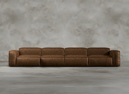Modular Sofa I Genuine Italian Leather  I Sorrel I Brown
