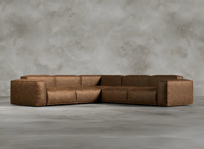Modular Sofa I Genuine Italian Leather  I Sorrel I Brown