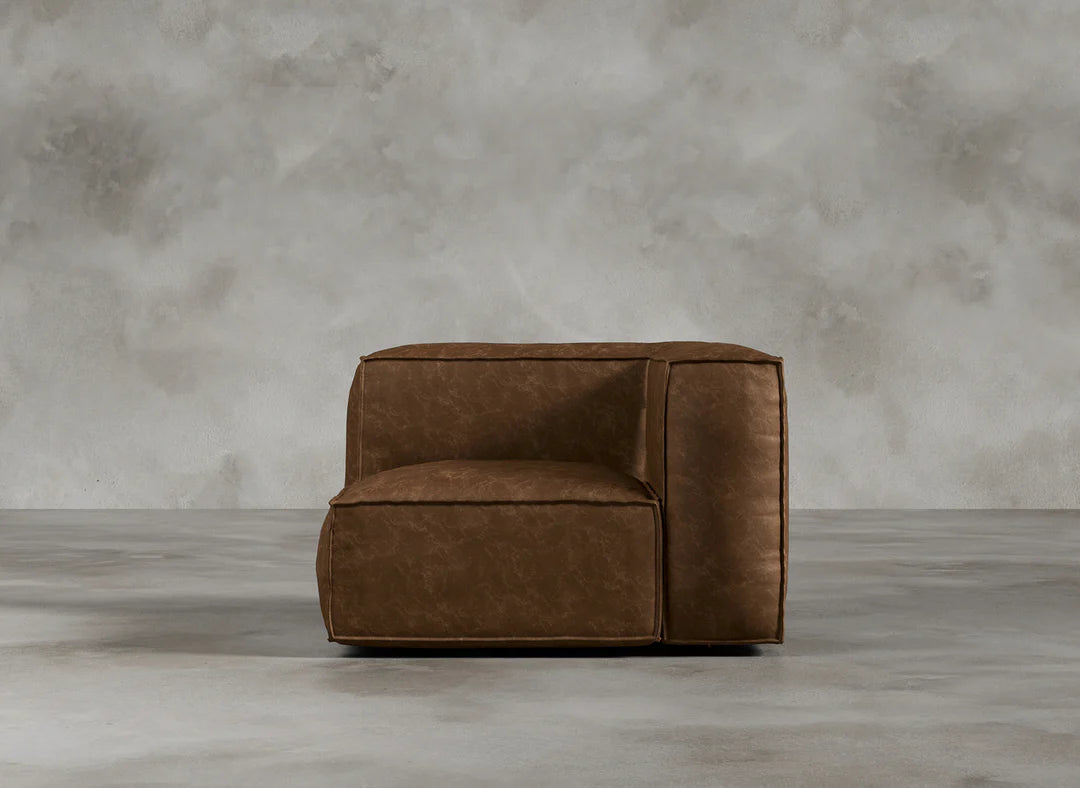 Modular Sofa I Genuine Italian Leather  I Sorrel I Brown