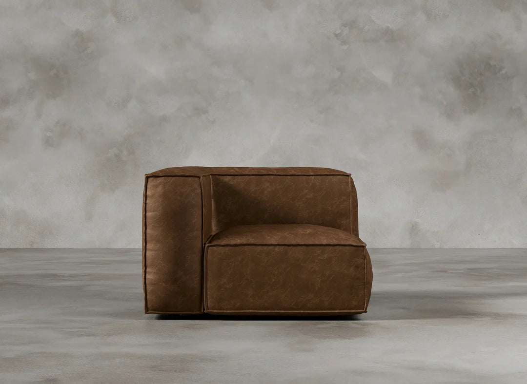 Modular Sofa I Genuine Italian Leather  I Sorrel I Brown