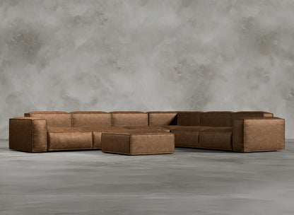 Modular Sofa I Genuine Italian Leather  I Sorrel I Brown