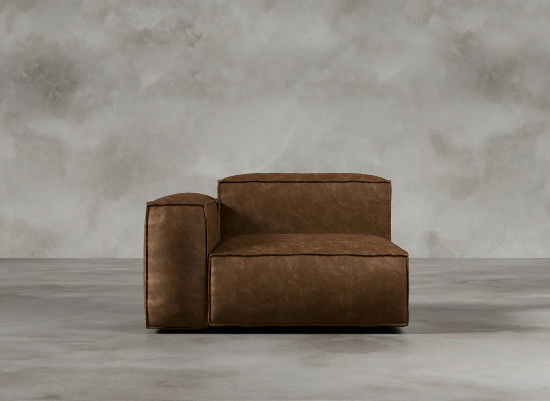 Modular Sofa I Genuine Italian Leather  I Sorrel I Brown