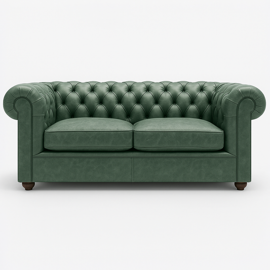 Savile Row Heritage Sofa in Highland Grove Juniper Green – Vintage Finish