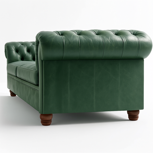 Savile Row Heritage Sofa in Highland Grove Juniper Green – Vintage Finish