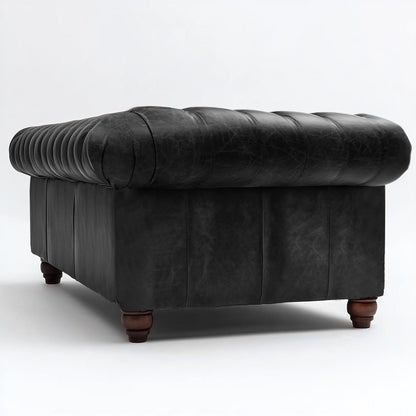 Savile Row Heritage British Made Chesterfield Cracked Wax Pewter