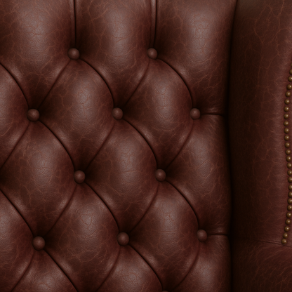 The Austen Wing in Balmoral Mulberry – Cracked Wax Leather