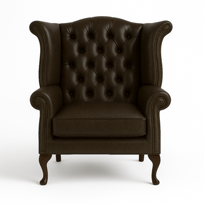 The Austen Wing in Caledonian Espresso Brown – Cracked Wax Leather