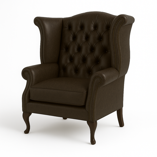 The Austen Wing in Caledonian Espresso Brown – Cracked Wax Leather