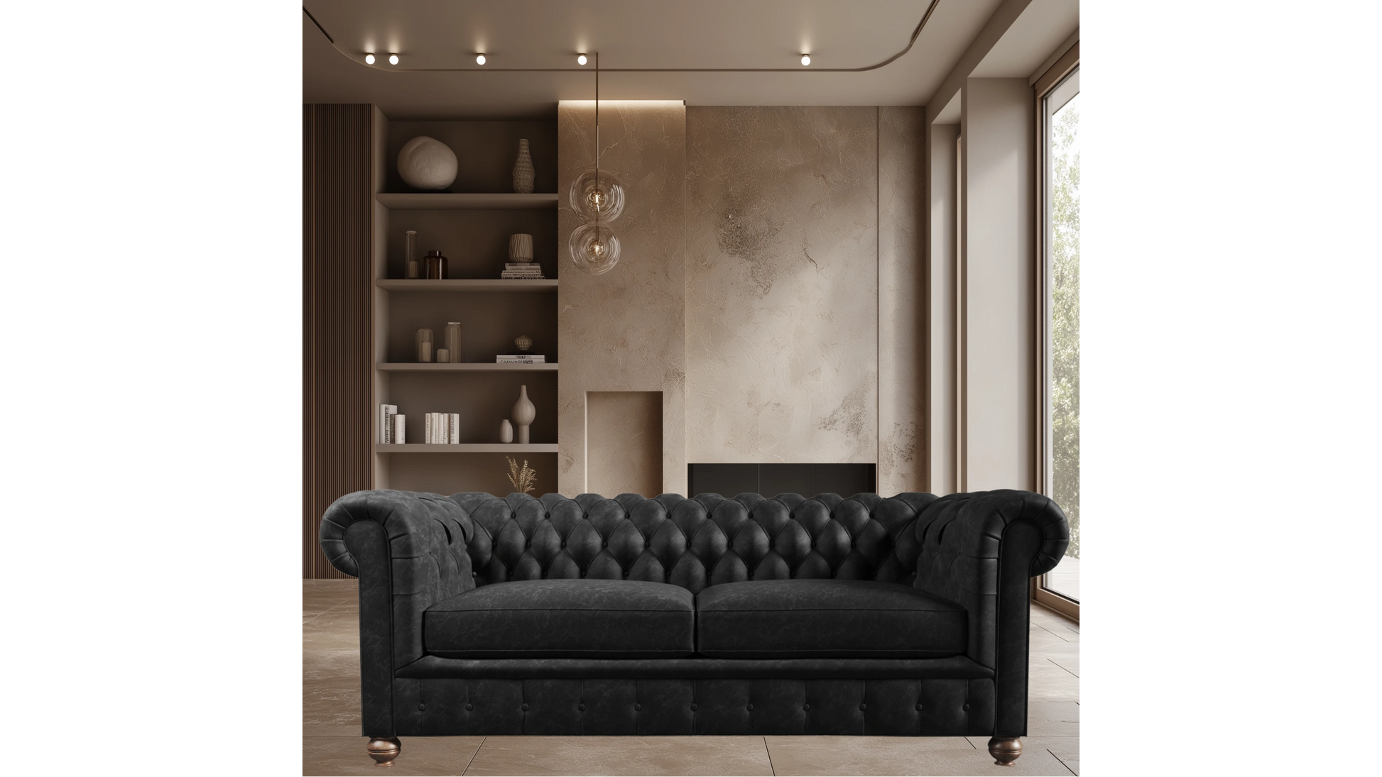 Vintage Leather Chesterfield Sofa