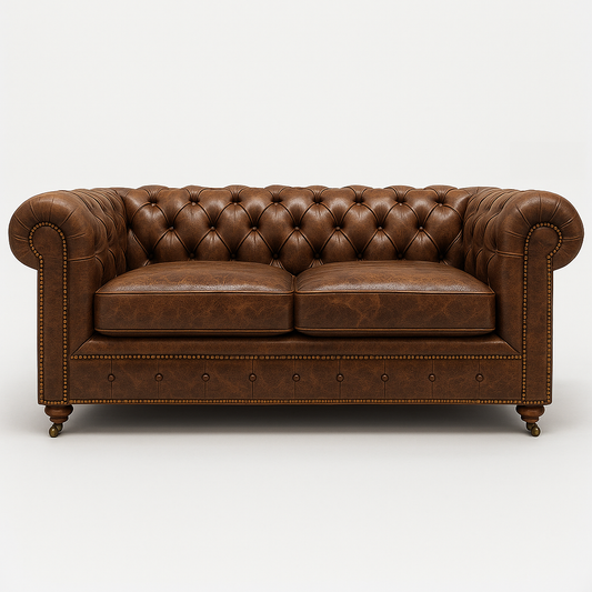 Windsor Belgrave 2-Seater Espresso Cracked Wax