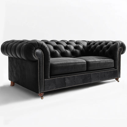 Windsor Belgrave British Made Chesterfield Cracked Wax Pewter