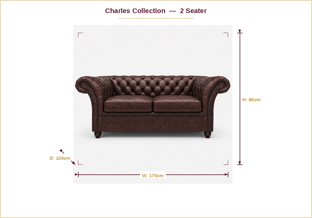 Charles Collection — dimension diagram